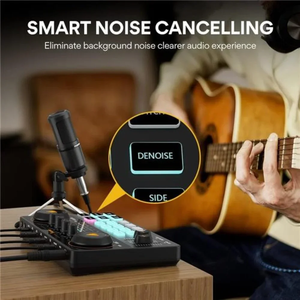 Podcast Equipment Bundle Audio mixer All-in-One Podcast Production Studio